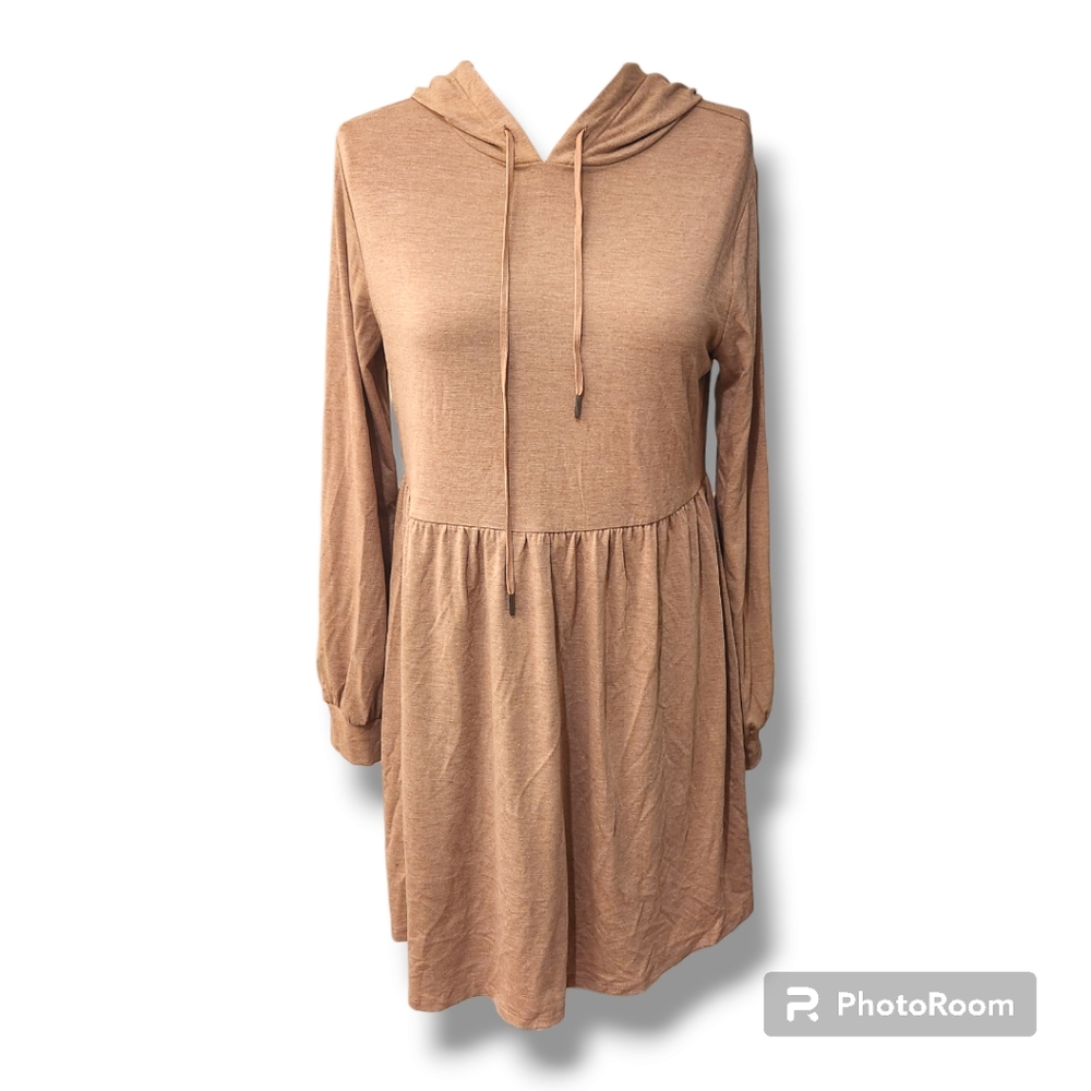 NWOT BeBop Long Sleeve Hooded Babydoll Dress Sz M
